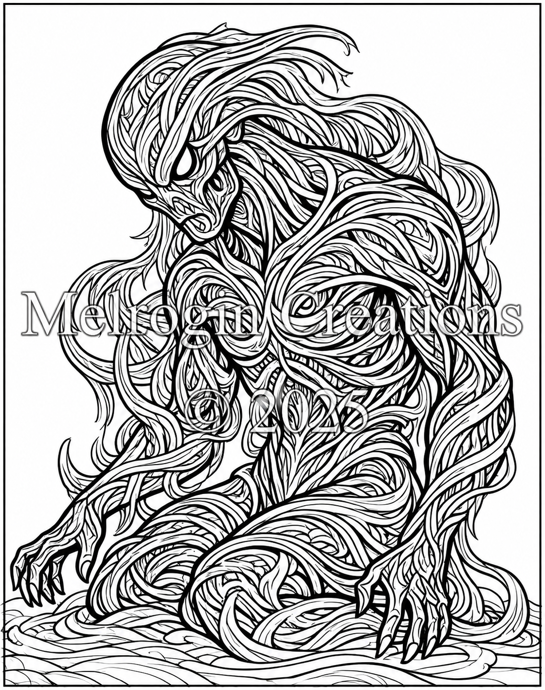 Interior preview from Dark Mythical Creatures and Monsters Volume 3