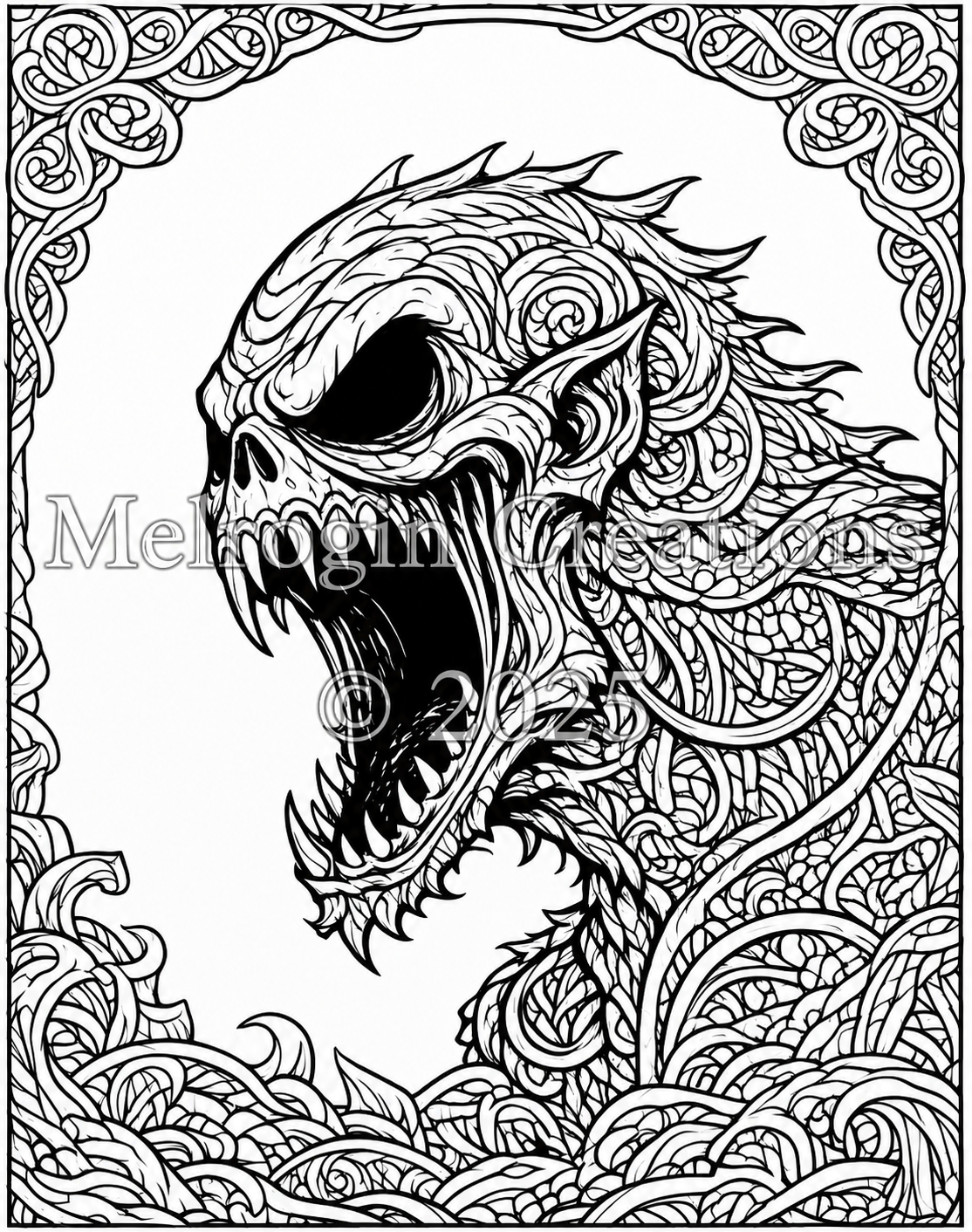 Second interior preview from Dark Mythical Creatures and Monsters Volume 3