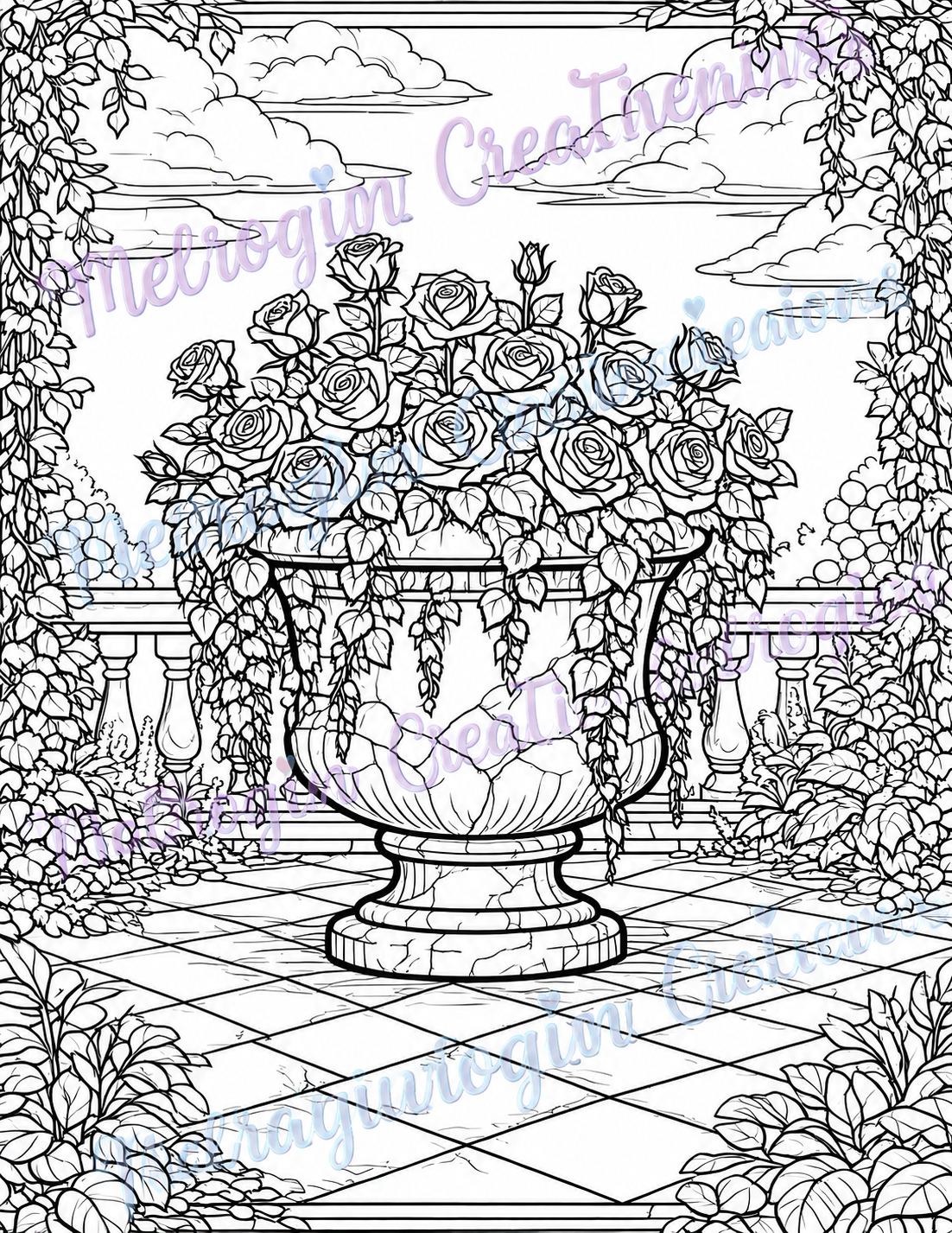 Second interior preview from Enchanted Gardens